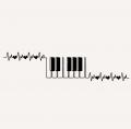 Musique minimaliste dessin au trait clavier piano dessin contour instrument musicien croquis simple 727234 263